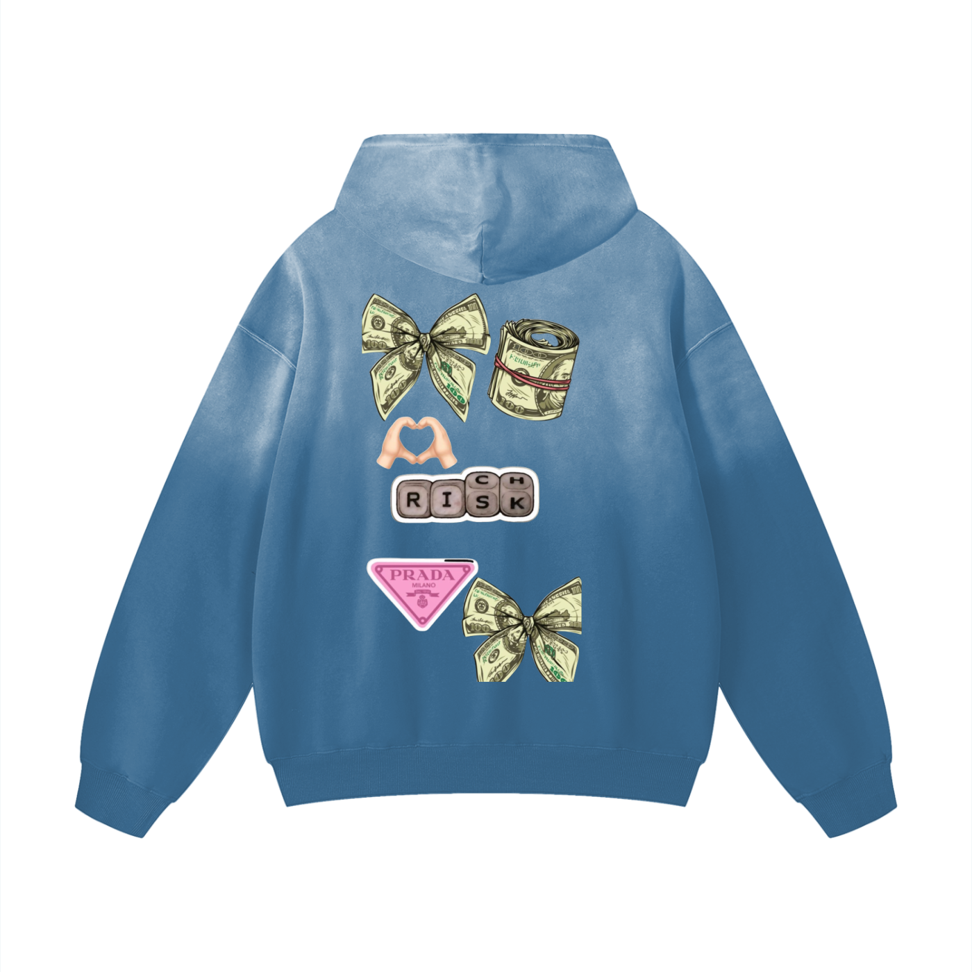 Hugs n drugs Oversized Hoodie