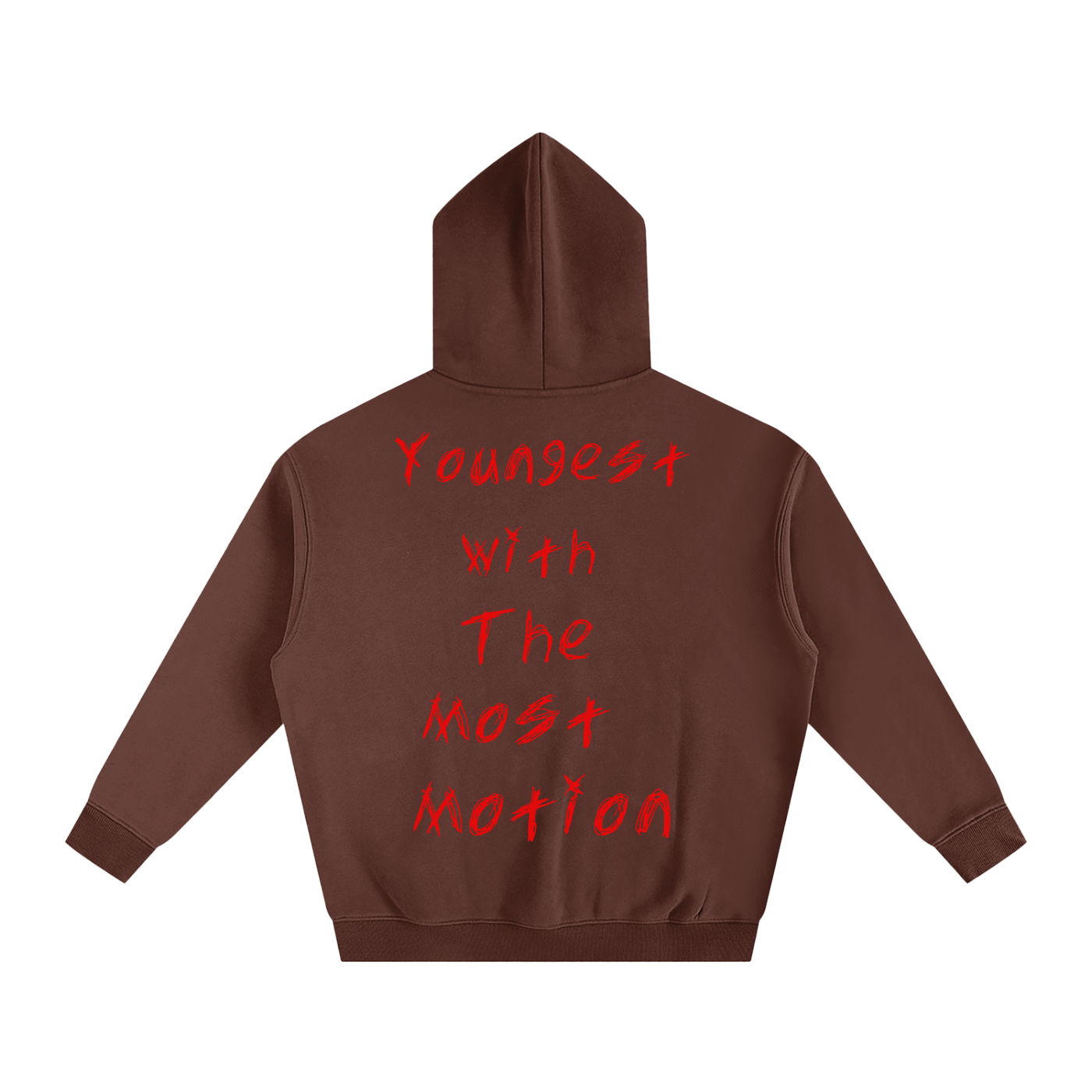 yir brown Fleeced Hoodie