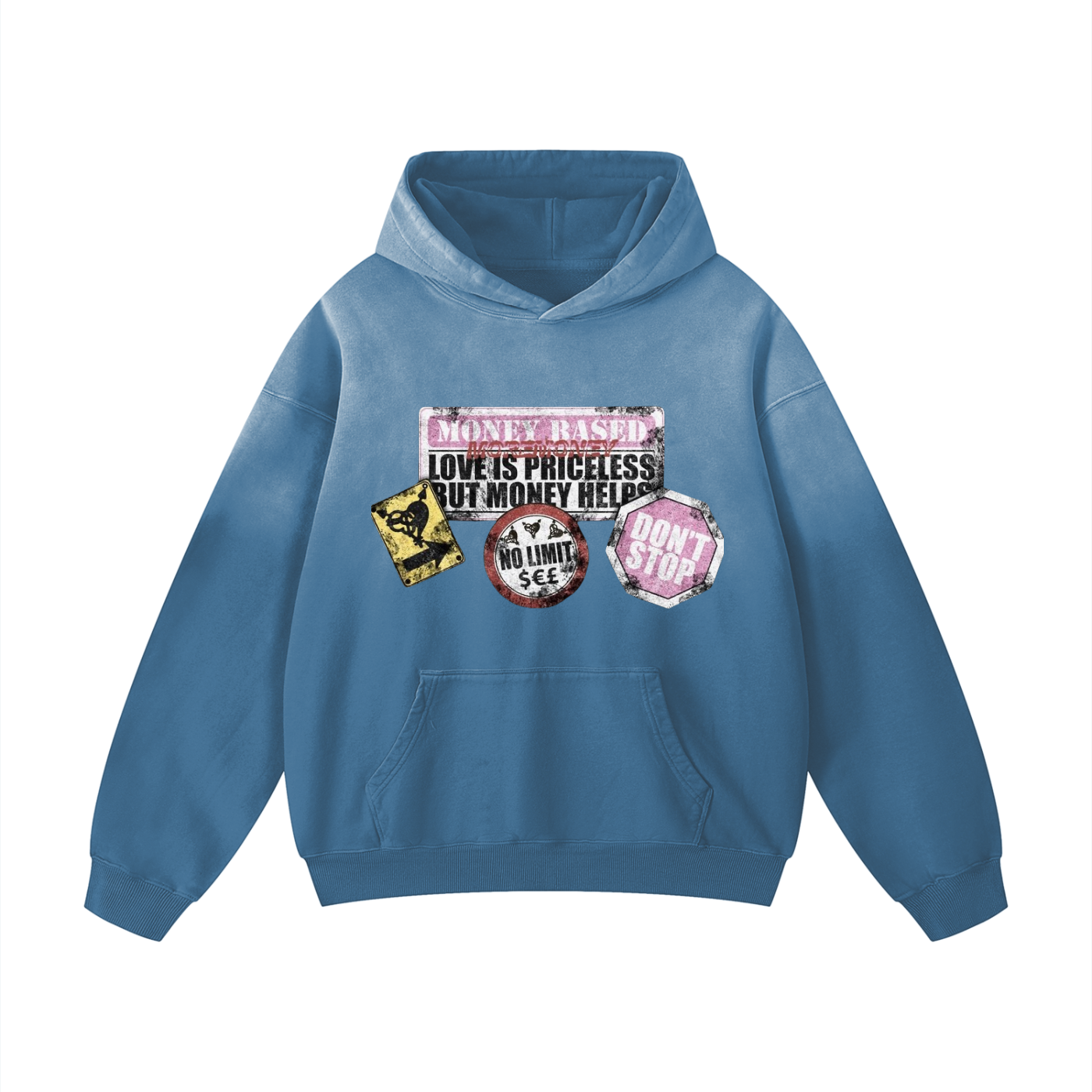 Hugs n drugs Oversized Hoodie