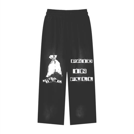 Effortless Athleisure Pure Cotton Handcrafted Monkey Wash Loose fit Sweatpants