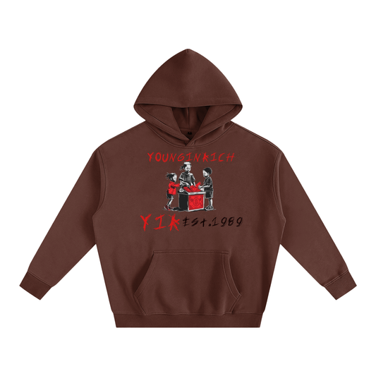 yir brown  Fleeced Hoodie